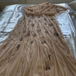 Adrianna Papell One Shoulder Sequin Gown